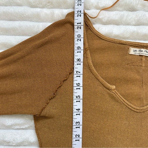 We The Free Scoop Neck Long Sleeve Top Womens Large - Picture 5 of 6